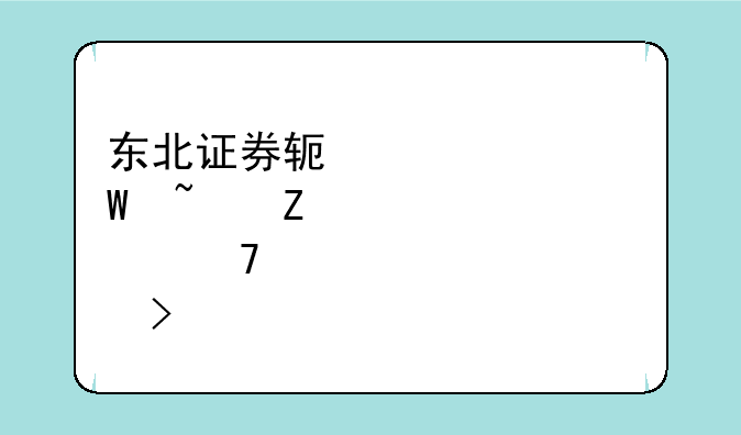 东北证券软件如何查新股配号