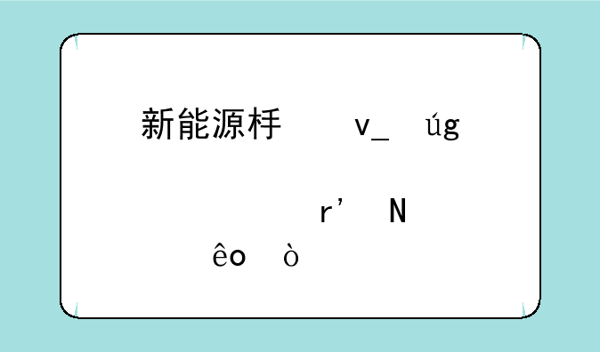 新能源板块龙头股票有哪些？