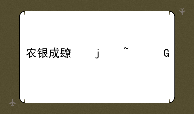 农银成长的基金简介