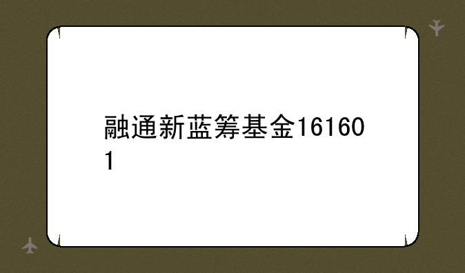 融通新蓝筹基金161601