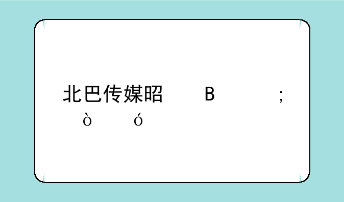 北巴传媒是否低估值股票