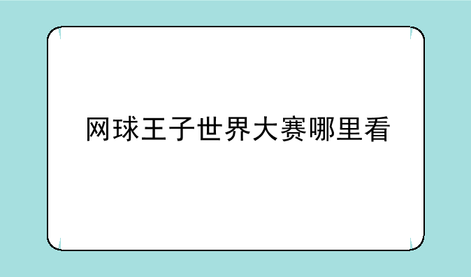 网球王子世界大赛哪里看