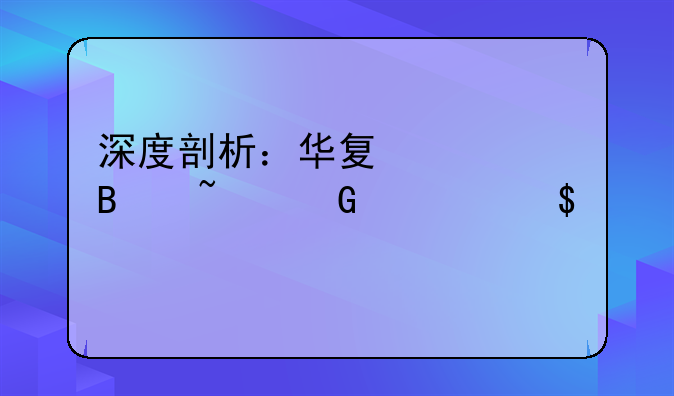 深度剖析：华夏全球基金精选000041