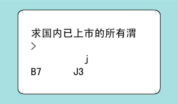 求国内已上市的所有港口股票的名称和代码。